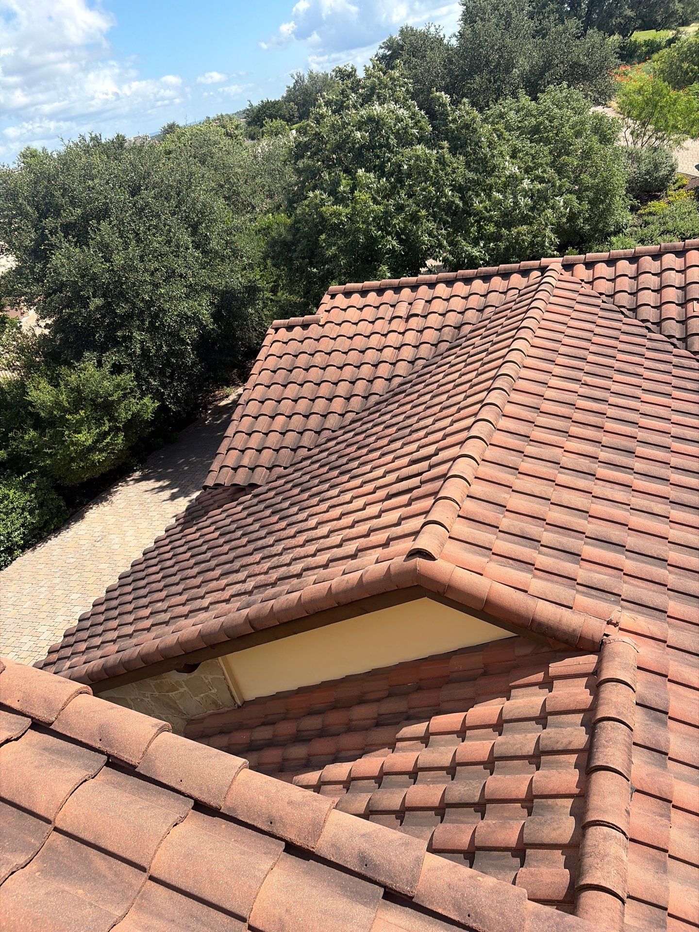 Before roof cleaning Bee Cave TX